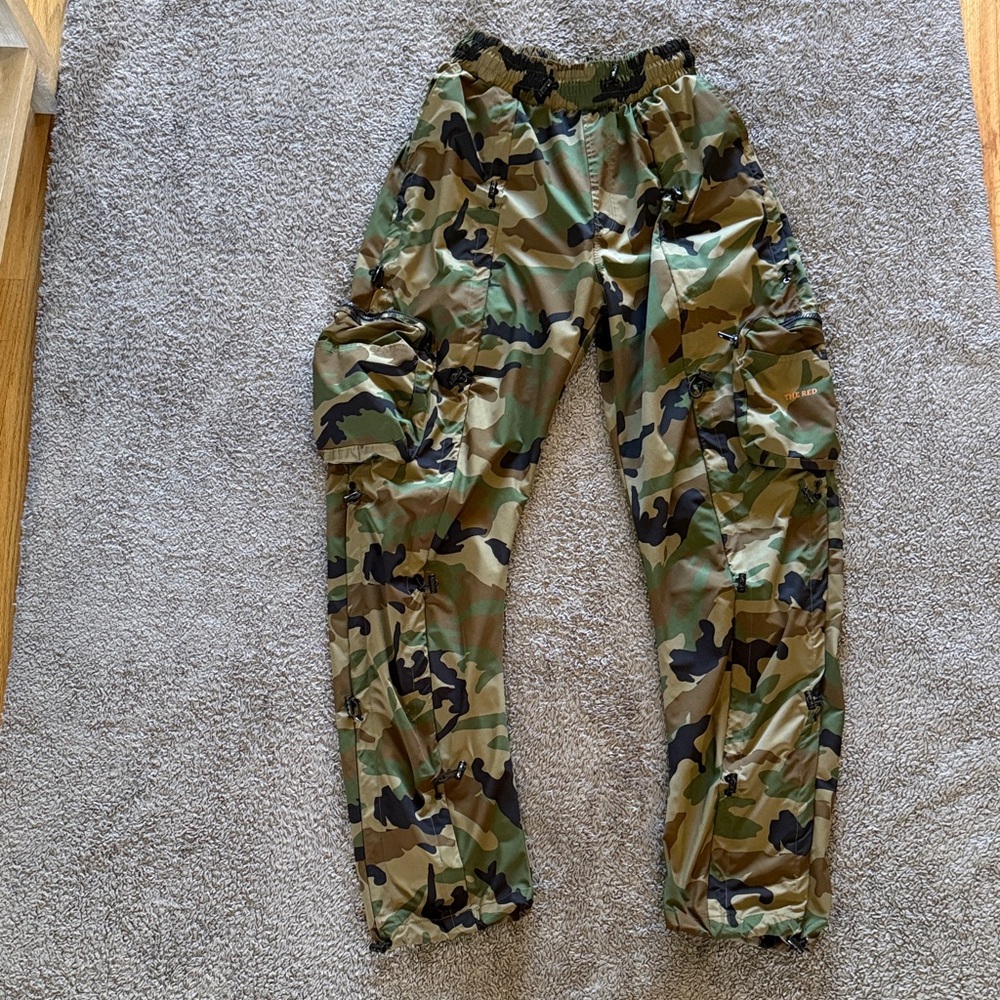 Kids Camo Cargo Joggers - Green Camo